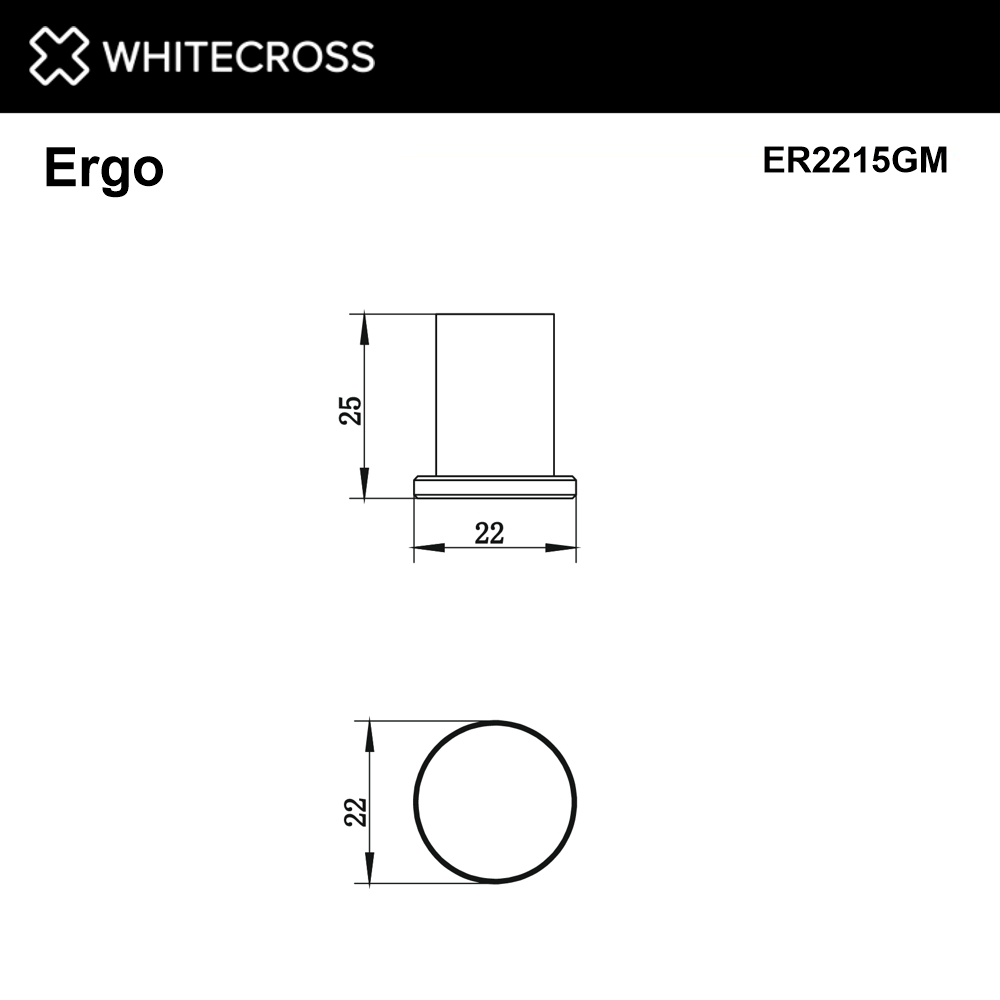 Крючок WHITECROSS Ergo ER2215GM оружейная сталь