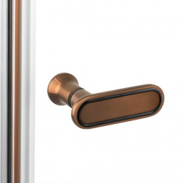 Дверь в нишу NEW TRENDY NEW SOLEO COPPER BRUSHED L 80x195 D-0501A брашированная медь