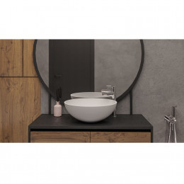 Умывальник WHITECROSS Cornelian D=43 белый мат иск. камень