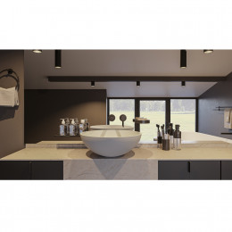 Умывальник WHITECROSS Cornelian D=43 белый мат иск. камень