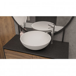 Умывальник WHITECROSS Cornelian D=43 белый мат иск. камень