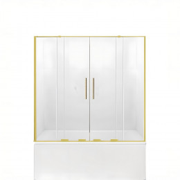 Шторка для ванны NEW TRENDY SMART LIGHT GOLD 180x150 EXK-4316 светлое золото