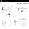 Система для душа скрытого монтажа WHITECROSS Y YSET12TOPGLB брашированное золото