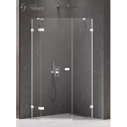 Душевое ограждение NEW TRENDY AVEXA WHITE L 100x80x200 EXK-3871 белый