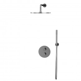 Термостатическая душевая система скрытого монтажа WHITECROSS Y YSET08NIB брашированный никель