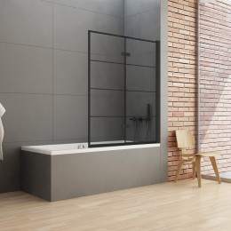 Шторка для ванны NEW TRENDY NEW SOLEO BLACK 100x140 P-0050 R черный