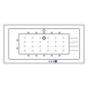 Ванна WHITECROSS Savia Duo 170x80 NANO золото
