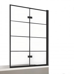 Шторка для ванны NEW TRENDY NEW SOLEO BLACK 100x140 P-0050 R черный