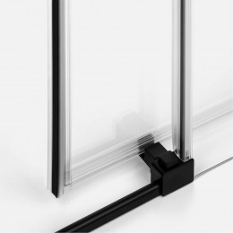 Дверь в нишу NEW TRENDY PRIME BLACK 140х200 L D-0324A черный