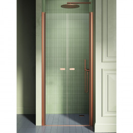 Дверь в нишу NEW TRENDY NEW SOLEO COPPER BRUSHED 90x195 D-0495A брашированная медь
