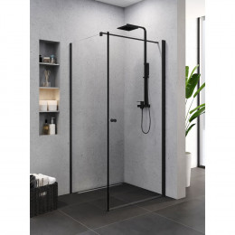 Душевое ограждение NEW TRENDY SUPERIA BLACK 90x90x195 K-0591