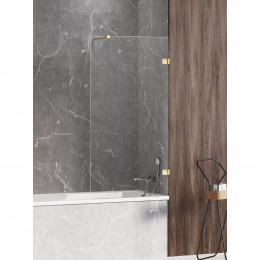 Шторка для ванны NEW TRENDY AVEXA GOLD SHINE 80x150 EXK-2173-WP золото