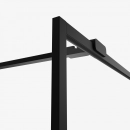 Душевое ограждение NEW TRENDY AVEXA BLACK 100x200 EXK-2660 черный