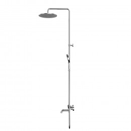 Термостатическая система для ванны наружного монтажа, брашированный никель, WHITECROSS Y Y1234TOPNIB 