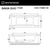 Ванна WHITECROSS Savia Duo 170x80 NANO хром