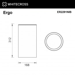 Ведро для мусора WHITECROSS Ergo 4 л. открытое ER2291NIB брашированный никель