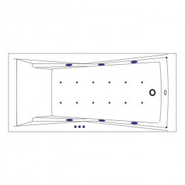 Ванна WHITECROSS Palace 180x80 RELAX бронза