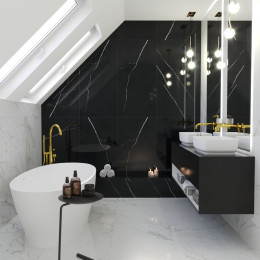 Ванна WHITECROSS Glock 170x80 белый мат иск. камень