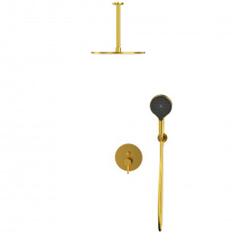 Система для душа скрытого монтажа WHITECROSS Y YSET12TOPGLB брашированное золото