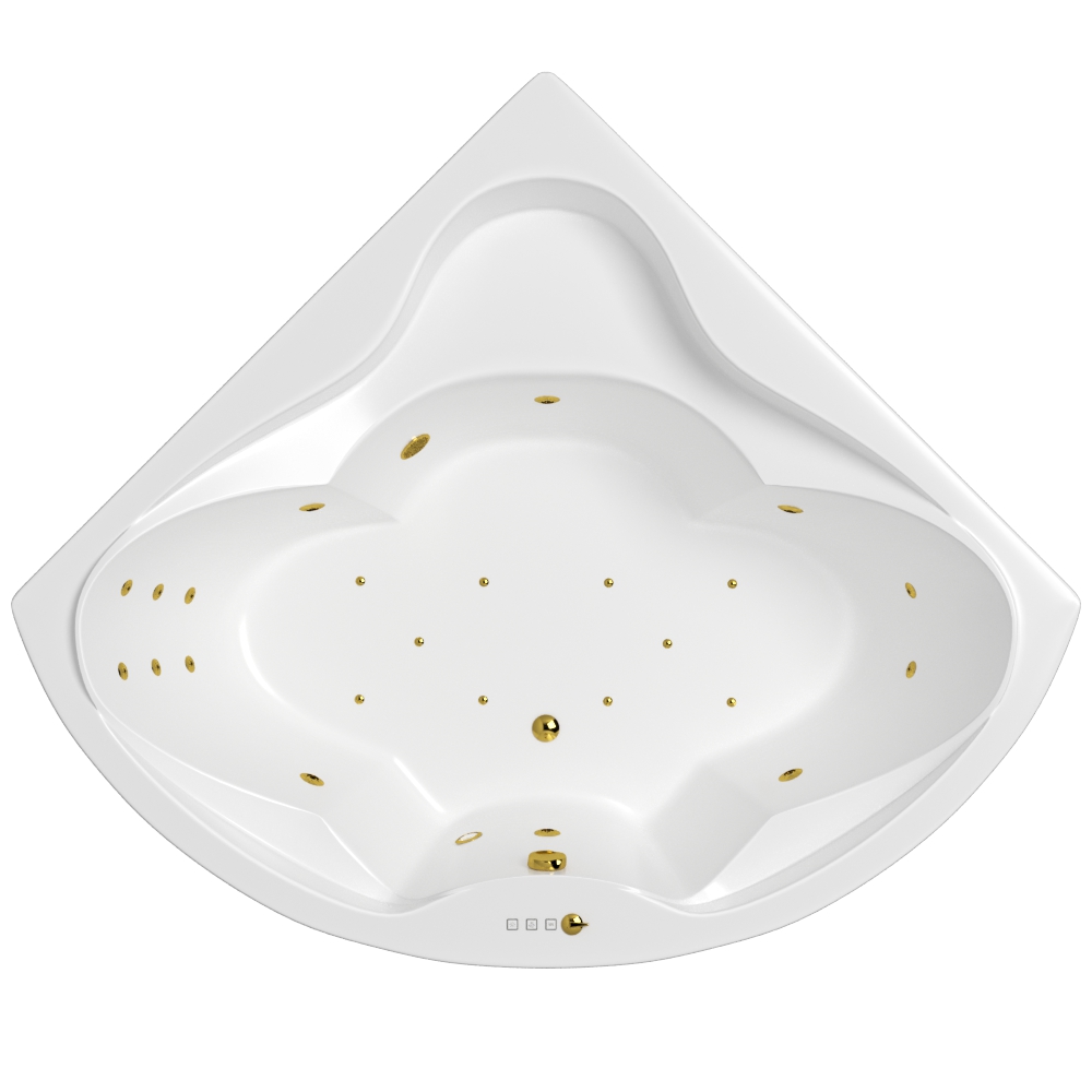 Ванна WHITECROSS Konsul 150x150 ULTRA золото