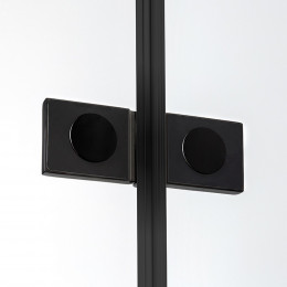 Шторка для ванны NEW TRENDY NEW SOLEO BLACK 100x140 P-0050 R черный