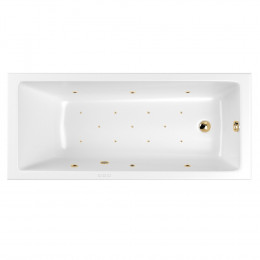 Ванна WHITECROSS Wave Slim 170x75 RELAX золото
