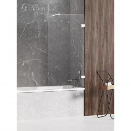 Шторка для ванны NEW TRENDY AVEXA WHITE 60x150 EXK-2961-WP белый