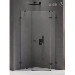 Душевое ограждение NEW TRENDY AVEXA BLACK R 100x80x200 EXK-3883 черный