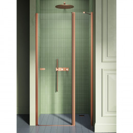 Дверь в нишу NEW TRENDY NEW SOLEO COPPER BRUSHED 100x195 D-0522A брашированная медь