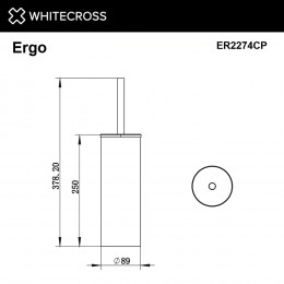 Ершик напольный WHITECROSS Ergo ER2274CP медь