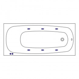 Ванна WHITECROSS Layla 180x80 SOFT белый