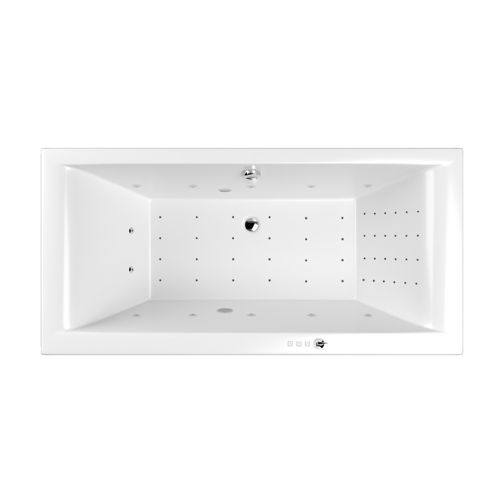 Ванна WHITECROSS Savia Duo 170x80 NANO хром