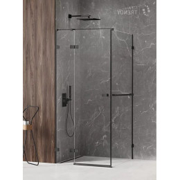 Душевое ограждение NEW TRENDY AVEXA BLACK L 80x120x200 EXK-2540 черный