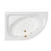 Ванна WHITECROSS Aquarella 170x110 левая RELAX золото
