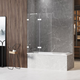 Шторка для ванны NEW TRENDY AVEXA WHITE 130x150 EXK-2978 L белый