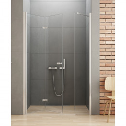 Дверь в нишу NEW TRENDY NEW SOLEO PLUS L 140x195 D-0150A/D-0096B хром