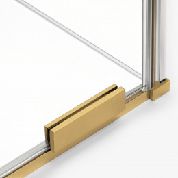 Шторка для ванны NEW TRENDY SMART GOLD BRUSHED 130x150 EXK-7790 брашированное золото