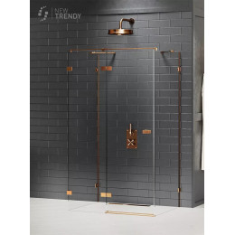 Душевое ограждение NEW TRENDY AVEXA COPPER BRUSHED L 100x120x200 EXK-3707 брашированная медь