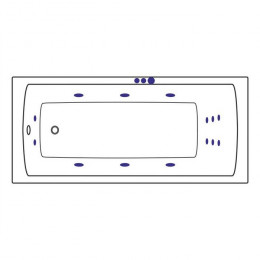 Ванна EXCELLENT Aquaria 170x75 SMART золото