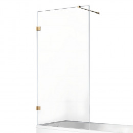 Шторка для ванны NEW TRENDY AVEXA GOLD BRUSHED 100x150 EXK-2009-WP брашированное золото