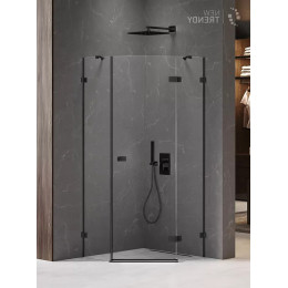 Душевое ограждение NEW TRENDY AVEXA BLACK R 80x80x200 EXK-3874 черный