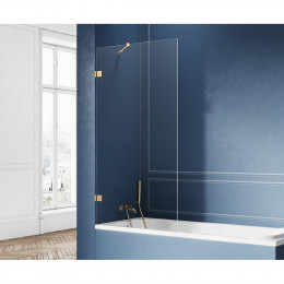 Шторка для ванны NEW TRENDY AVEXA GOLD BRUSHED 80x150 EXK-2007 брашированное золото