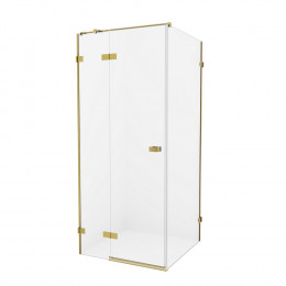 Душевое ограждение NEW TRENDY AVEXA GOLD BRUSHED 80x100x200 EXK-1734 брашированное золото