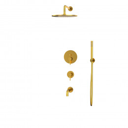 Система для ванны скрытого монтажа WHITECROSS Y YSET07GLB брашированное золото