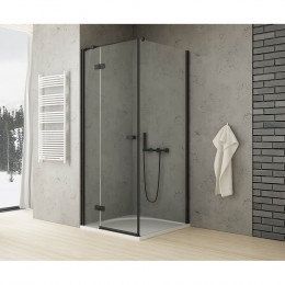 Душевое ограждение NEW TRENDY REFLEXA BLACK L 80x70x200 EXK-4912 черный
