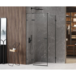 Душевое ограждение NEW TRENDY AVEXA BLACK 80x110x200 EXK-1568 черный