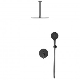 Система для душа скрытого монтажа WHITECROSS Y YSET12TOPGM оружейная сталь