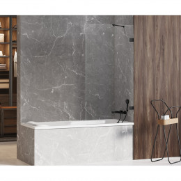 Шторка для ванны NEW TRENDY AVEXA BLACK 50x150 EXK-1976 черный