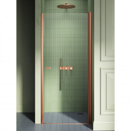 Дверь в нишу NEW TRENDY NEW SOLEO COPPER BRUSHED 80x195 D-0490A брашированная медь