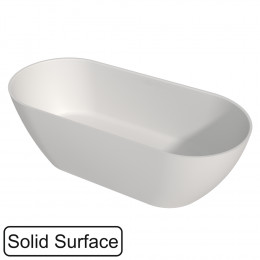Ванна WHITECROSS Tawna 165x80 белый мат БЕЗ ПЕРЕЛИВА иск. камень